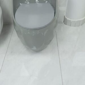 Designer One-Piece Toilet - black