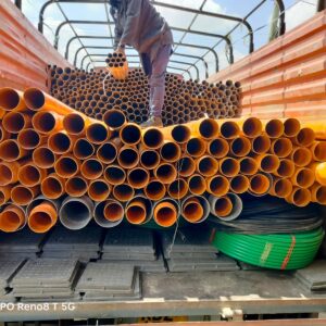 Waste pipes 4" golden brown